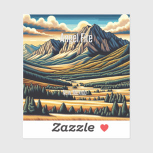 Pegatina de vinilo Angel Fire New Mexico de 3 pulg