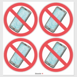 Pegatina de vinilo anti-smartphone