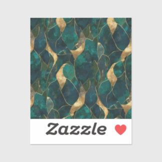 Pegatina de vinilo con abstracto geométrico de luj