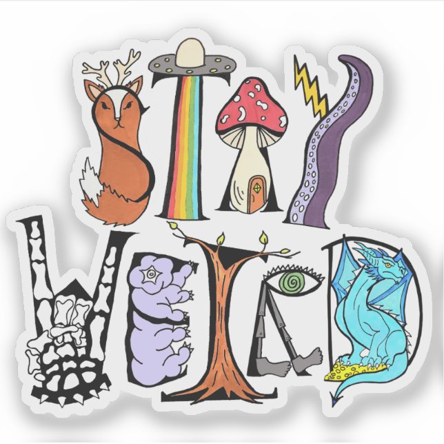 Pegatina de Vinilo con corte de aves (Anverso)