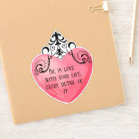 Pegatina de vinilo con forma personalizada