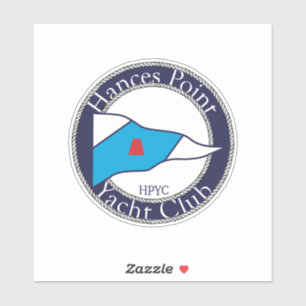 Pegatina de vinilo con logotipo HPYC redondo