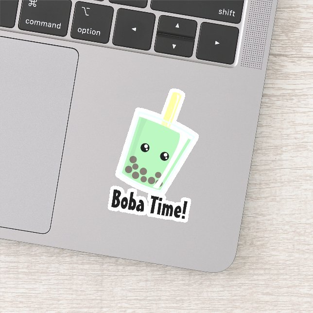 Pegatina de vinilo con Personalizado de té Boba (Detalle)