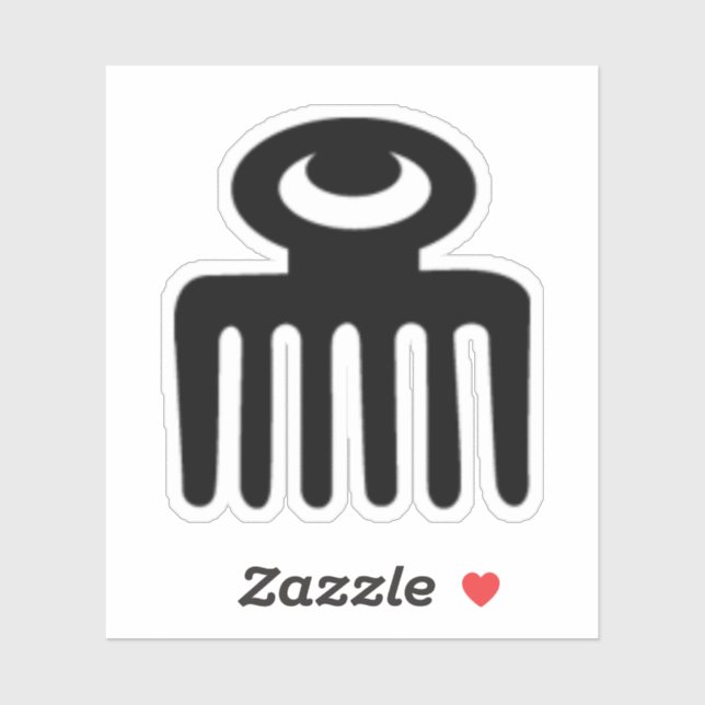 Pegatina de vinilo con símbolo Adinkra - Belleza f (Hoja)