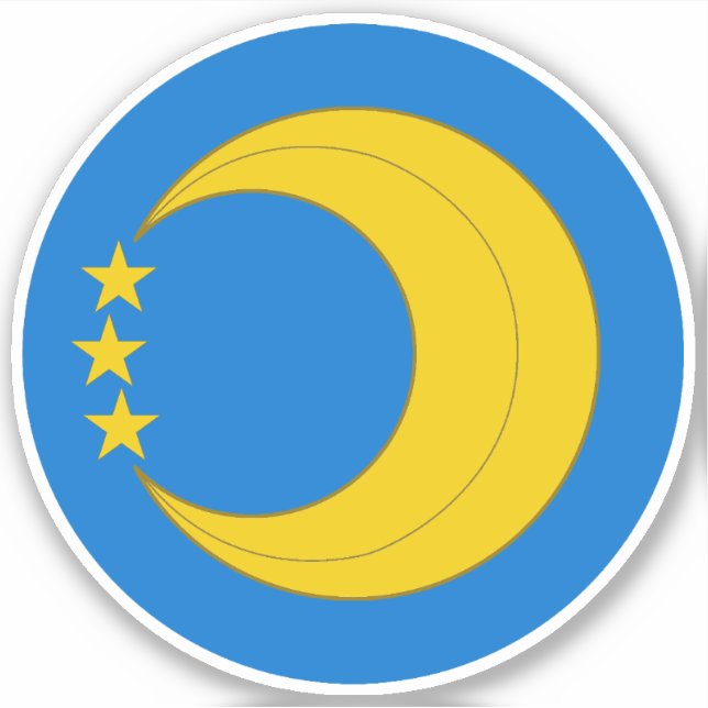 Pegatina de Vinilo Crescent Moon de SCA (Anverso)