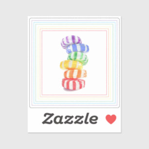 PEGATINA de Vinilo de 2" de RAINBOW CANDY