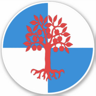 Pegatina de vinilo de árbol de cobre SCA