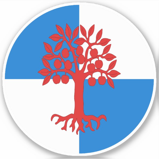 Pegatina de vinilo de árbol de cobre SCA (Anverso)