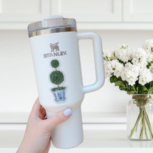 Pegatina de vinilo de Chinoiserie en árbol de topi