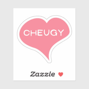 Pegatina de vinilo de corazón de amor CHEUGY