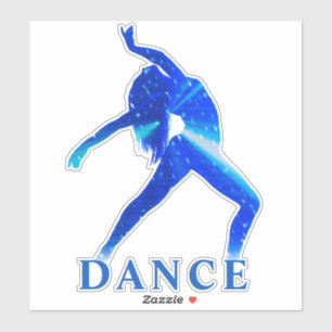Pegatina de vinilo de corte de Personalizado azul