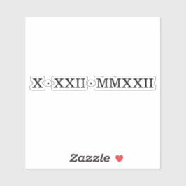 Pegatina de vinilo de corte de Personalizado numér