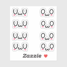 Pegatina de vinilo de corte de Personalizado Uwu y