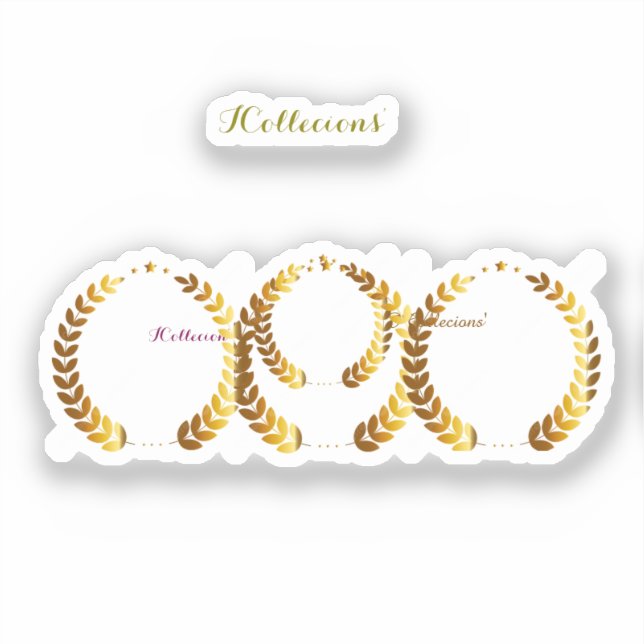 Pegatina de vinilo de corte personalizado (Anverso)