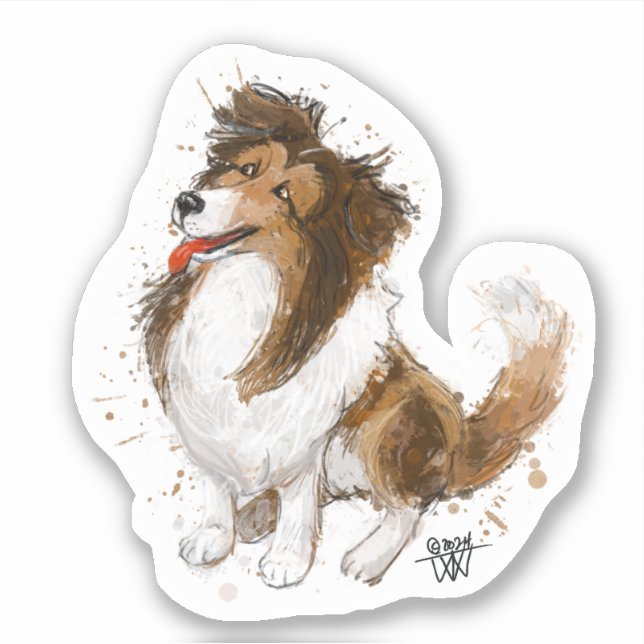 Pegatina de vinilo de corte personalizado (Anverso)