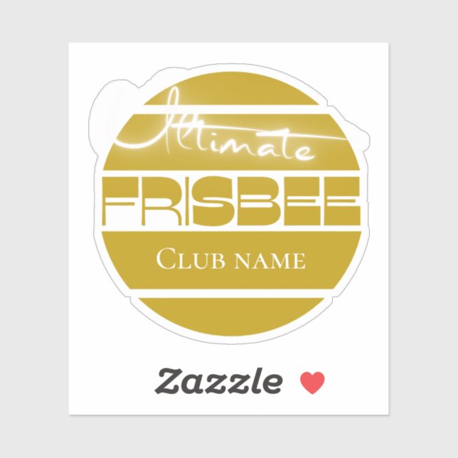 Pegatina de vinilo de corte Personalizado amarillo (Hoja)