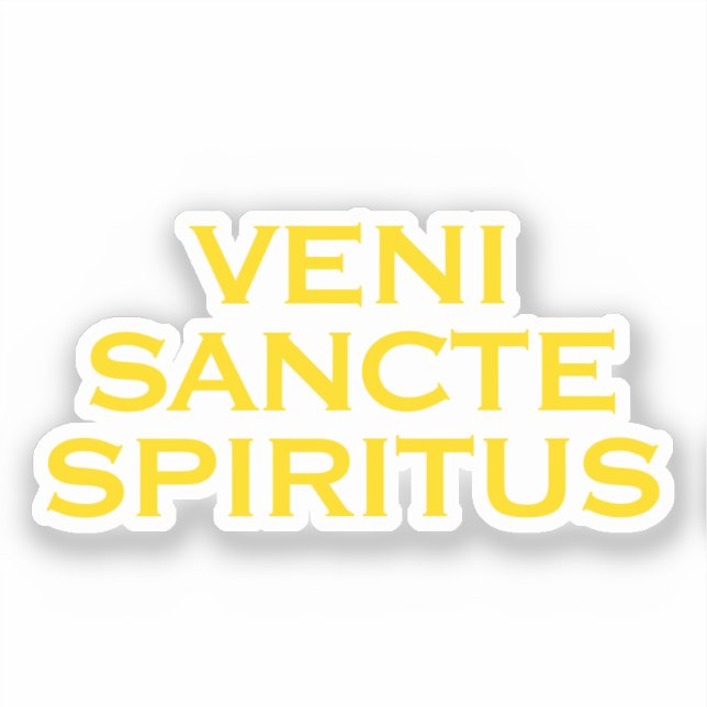 Pegatina de vinilo de corte Personalizado católico (Anverso)