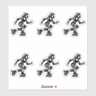 Pegatina de vinilo de corte personalizado: Chica d