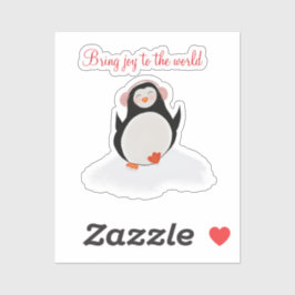 Pegatina de vinilo de corte personalizado con ping