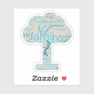 Pegatina de vinilo de corte Personalizado de árbol