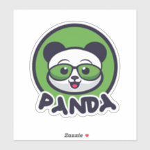 Pegatina de vinilo de corte Personalizado de Panda