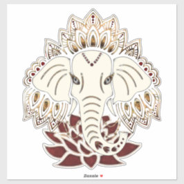 Pegatina de vinilo de corte Personalizado-elefante