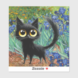 Pegatina de vinilo de corte personalizado, irisis