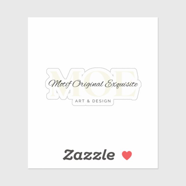 PEGATINA de vinilo de corte Personalizado LOGO (Hoja)