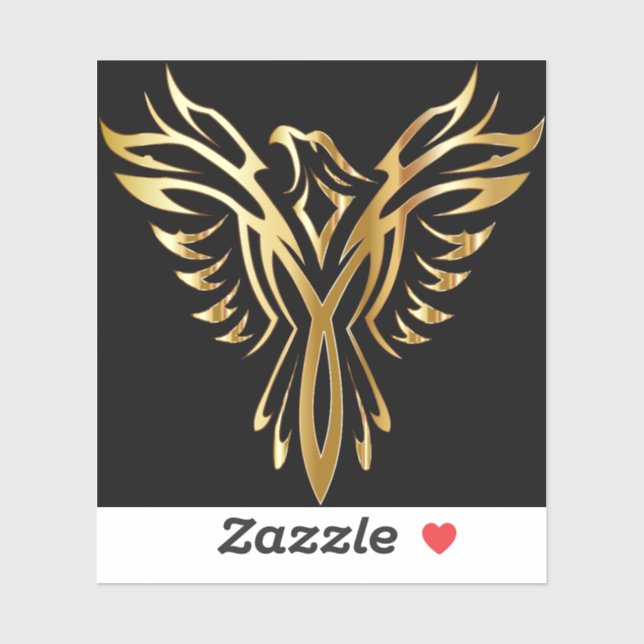 Pegatina de Vinilo de corte Personalizado Phoenix (Hoja)