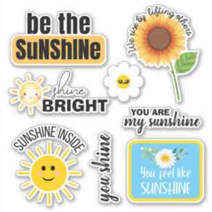 Pegatina de vinilo de corte Personalizado Sunshine