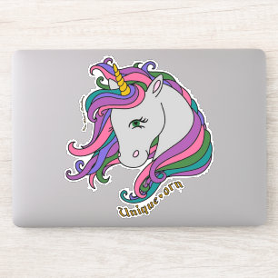 Pegatina de vinilo de corte personalizado - unico