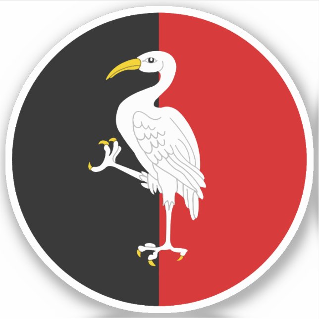 Pegatina de Vinilo de Cranehaven de SCA (Anverso)