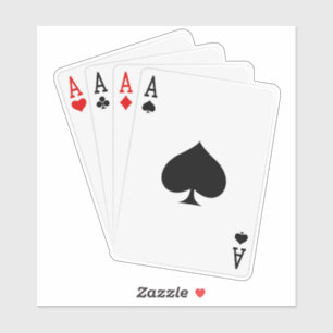 Pegatina de Vinilo de Cuatro Aces