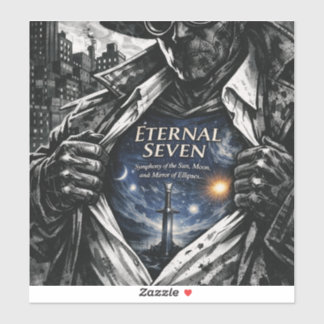 Pegatina de vinilo de espada cósmica de fantasía