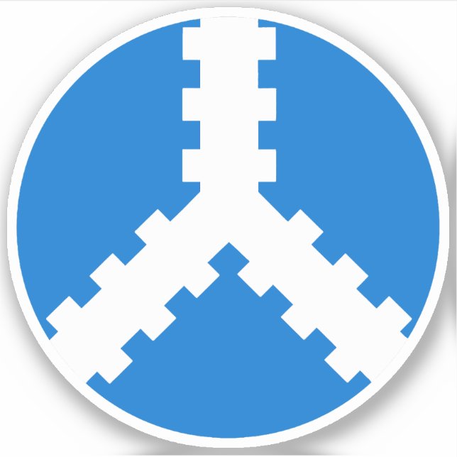 Pegatina de vinilo de gemelas SCA (Anverso)