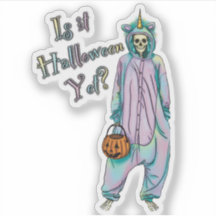 Pegatina de vinilo de Halloween, ¿ya es Halloween?