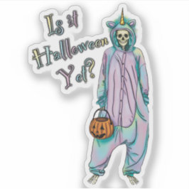 Pegatina de vinilo de Halloween, ¿ya es Halloween?