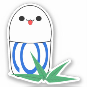 Pegatina de vinilo de huevo de balut Kawaii