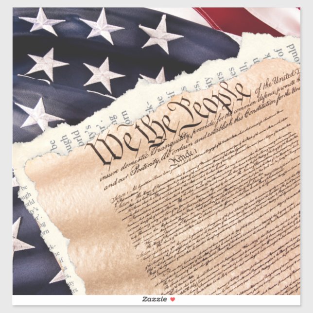 Pegatina de vinilo de la Constitución (Hoja)