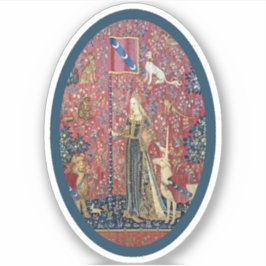 Pegatina de vinilo de Lady y Unicorn (Touch)