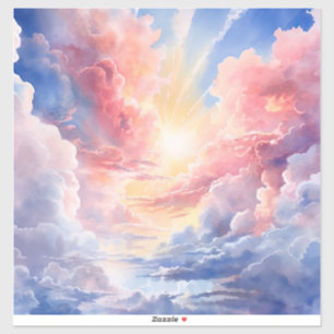 Pegatina de vinilo de las nubes celestiales