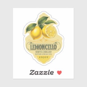 Pegatina de vinilo de limoncello