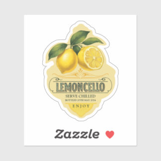Pegatina de vinilo de limoncello