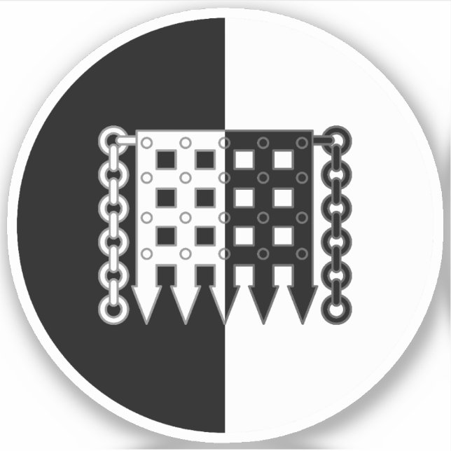 Pegatina de Vinilo de los Leones de SCA (Anverso)