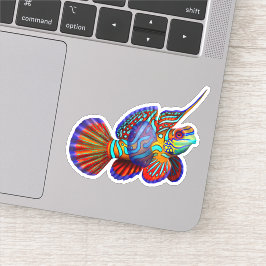Pegatina de Vinilo de Pescado Oceánico de Mandarin