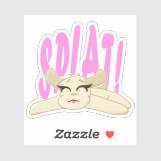 Pegatina de vinilo de porcino