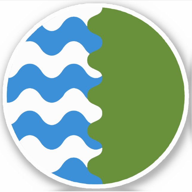 Pegatina de Vinilo de SCA Aquaterra (Anverso)