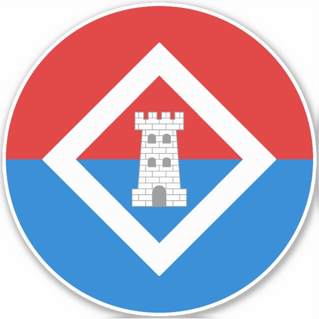 Pegatina de vinilo de SCA Caer Mear (Anverso)