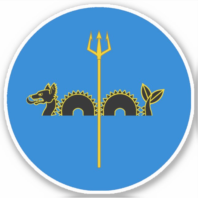 Pegatina de Vinilo de SCA Calafia (Anverso)