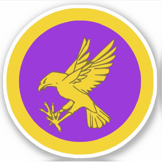 Pegatina de Vinilo de SCA Calontir (Anverso)